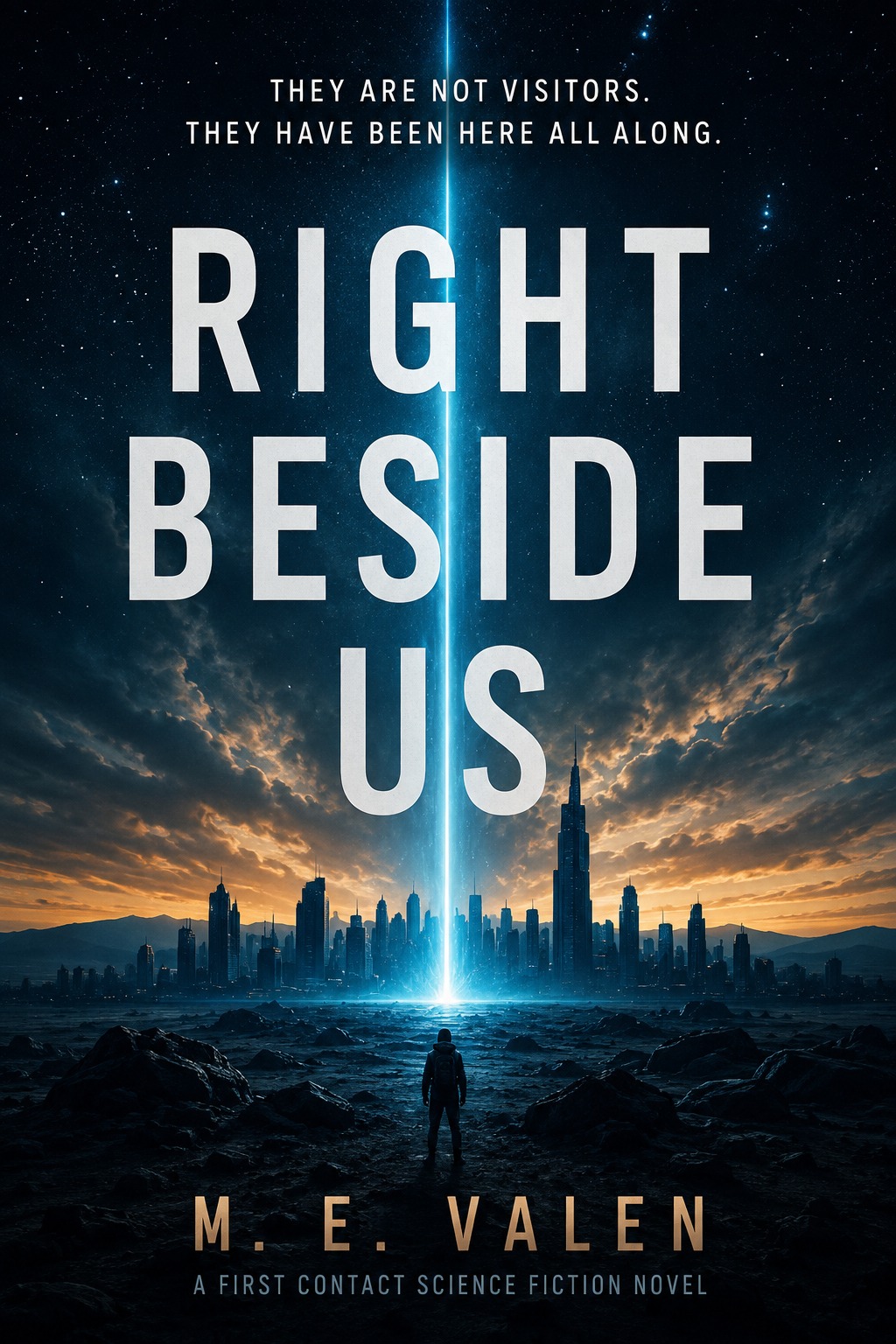 Cover of Right Beside Us by M. E. Valen